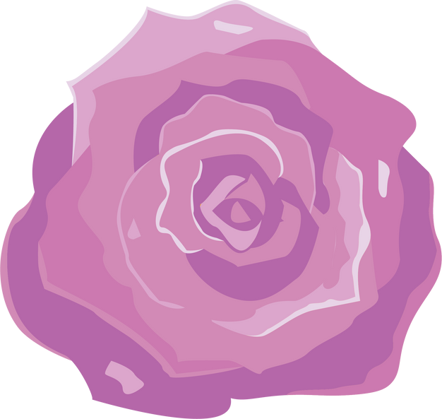 watercolor purple rose flower